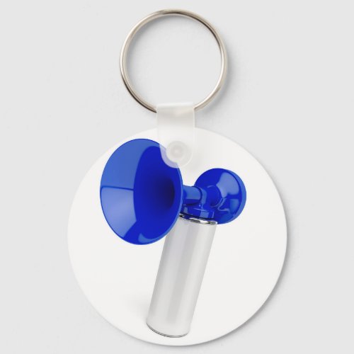 Blue air horn keychain