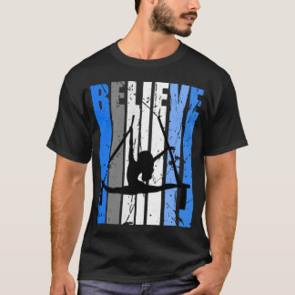 Blue Air Yoga Dance Air Yoga Believe Motivating Da T-Shirt