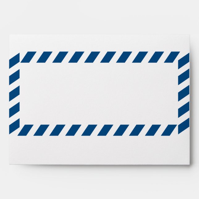 Blue Airmail #10  Envelope (Front)