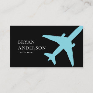 Blue Airplane Business Card