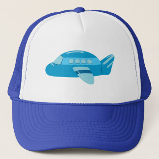 Blue Airplane Trucker Hat