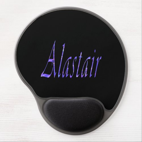 Blue Alastair Name Gel Mousepad