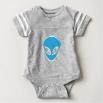 Blue Alien Baby Bodysuit