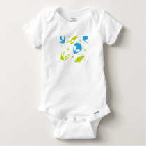 Blue Alien Baby Onesie