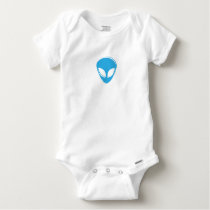 Blue Alien Baby Onesie