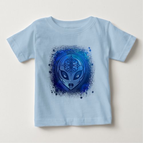 Blue Alien Dream Baby T_Shirt