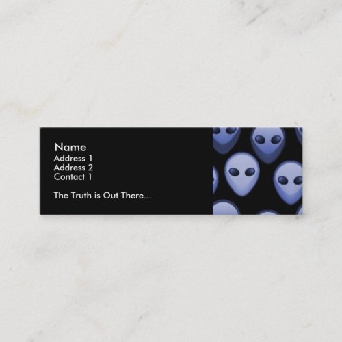 Blue Aliens Personal Profile Cards Business Card Templates