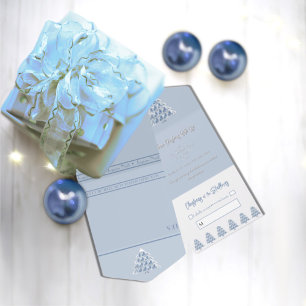 Blue All in One Christmas Event Invitation