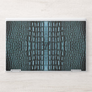 Blue Alligator Leather  HP Laptop Skin