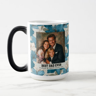 Blue Amaryllis Botanical Fatherhood Travel Color Morph Mug