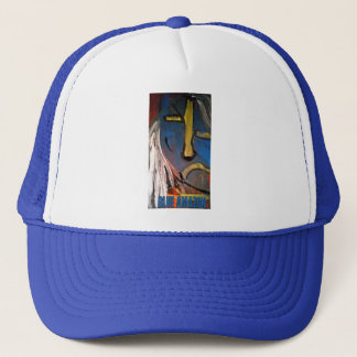 BLUE AMAZON TRUCKER HAT