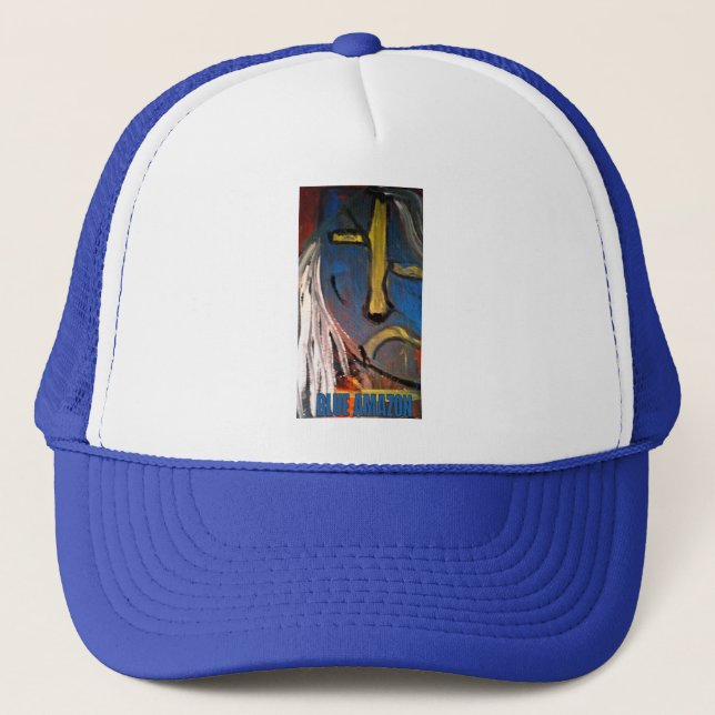 BLUE AMAZON TRUCKER HAT (Front)
