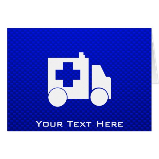 Blue Ambulance Cards (Front Horizontal)