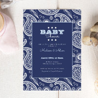 Blue American Bandana Baby Shower