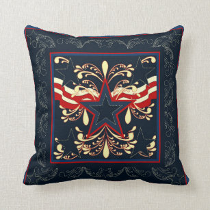 Blue Americana Pillow