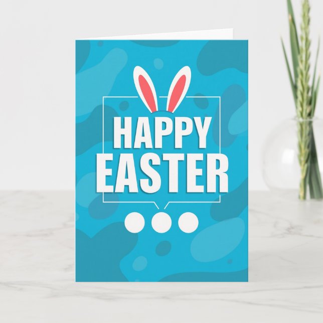 Blue Amoeba Happy Easter Card (Front)