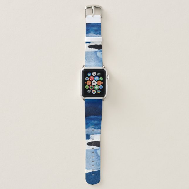 Blue Amore II Apple Watch Band (Front)