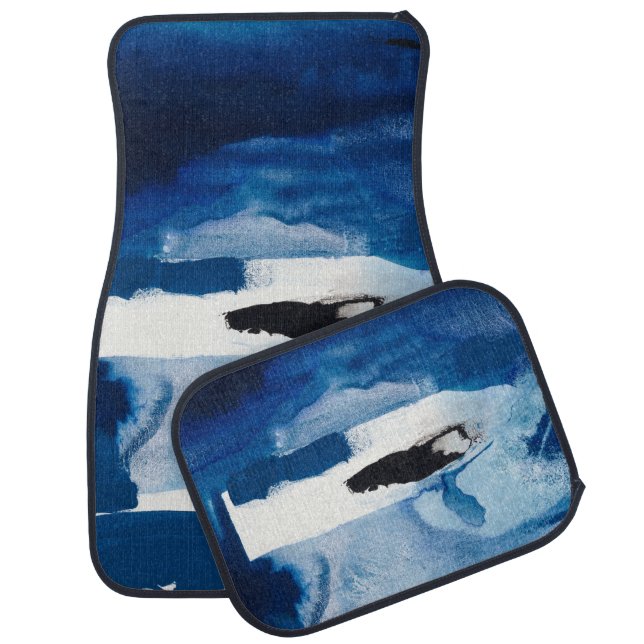 Blue Amore II Car Floor Mat (Set)