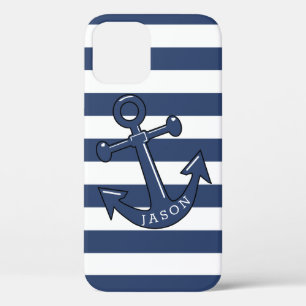 Blue Anchor iPhone 12 Case