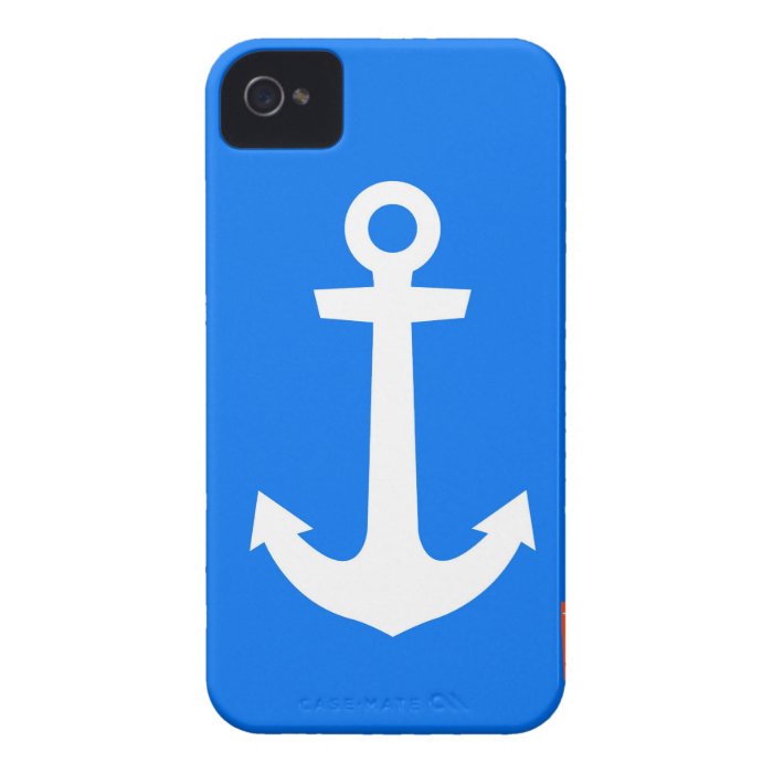 Blue Anchor IPhone case Case Mate iPhone 4 Case