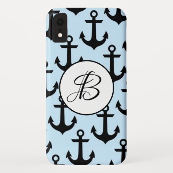 Blue Anchor Iphone Xr Case by BryBry07 at Zazzle