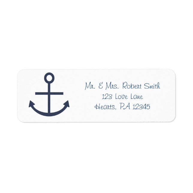 Blue Anchor Label (Front)