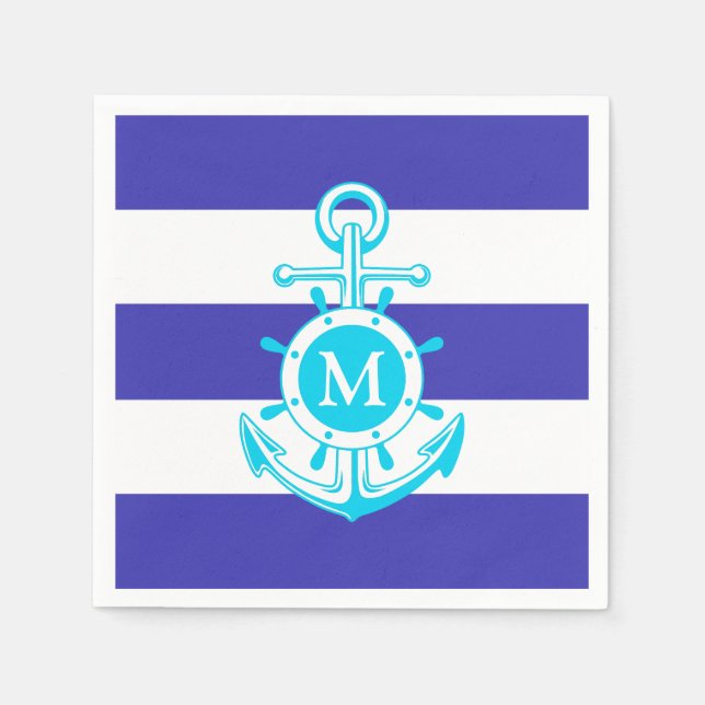 Blue Anchor Napkins (Front)