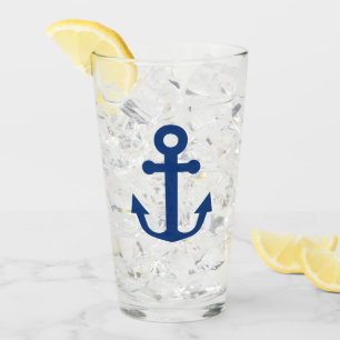 Blue Anchor Nautical Design Glass