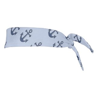Blue anchor nautical pattern