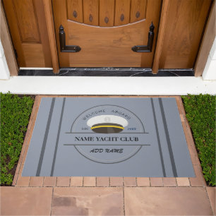 Blue Anchor Nautical Welcome yacht sailing Boat Doormat