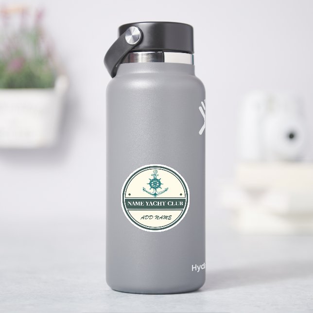 Blue Anchor Nautical Welcome yacht sailing Boat  Sticker (HydroFlask)