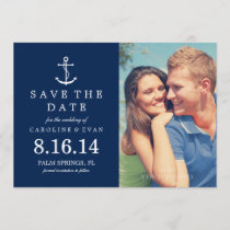 Blue Anchor Photo Wedding Save the Date