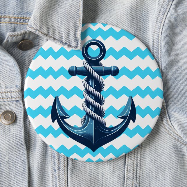 Blue anchor with blue waves button (In Situ)