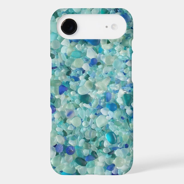 Blue and Aqua Sea Glass Phone Cover (Back)