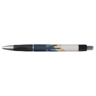 Blue and beige desert sunrise pen