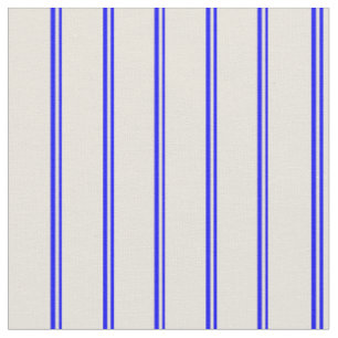 Blue and Beige Pattern of Stripes Fabric