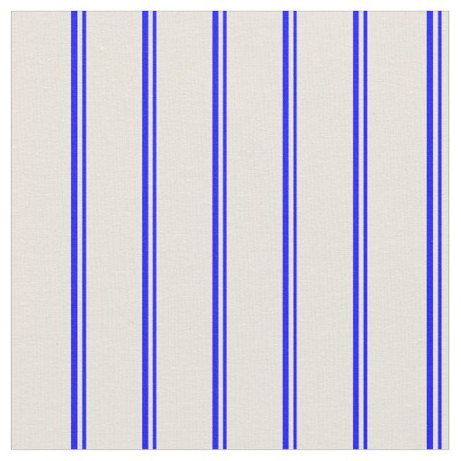 Blue and Beige Pattern of Stripes Fabric