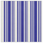 [ Thumbnail: Blue and Beige Stripes/Lines Pattern Fabric ]