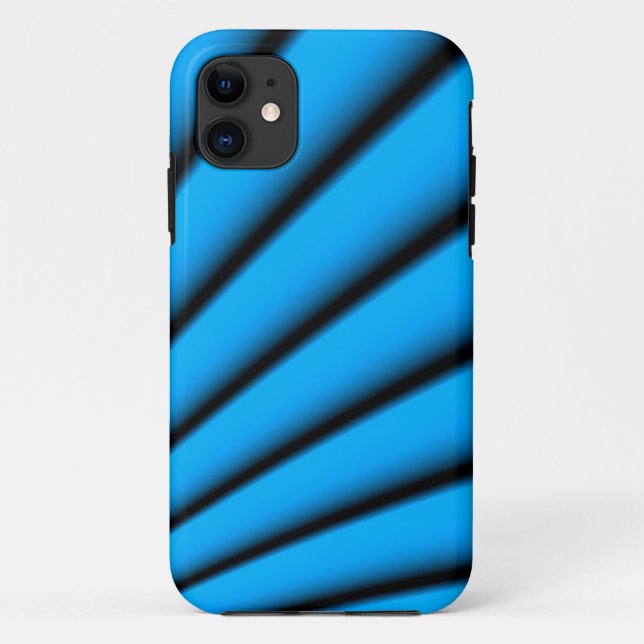 Blue and Black abstract Case-Mate iPhone Case (Back)