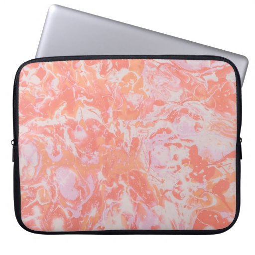 BLUE AND BLACK ABSTRACT PAINTING LAPTOP SLEEVE
