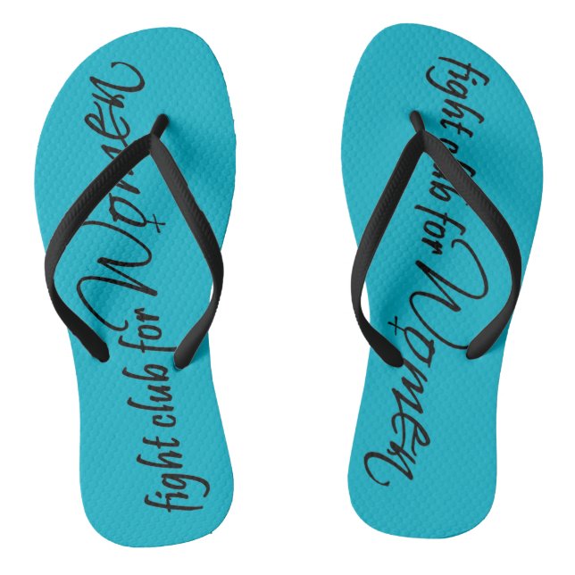 Blue and Black adult flip flops (Footbed)