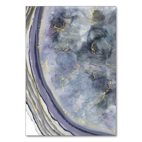 Blue and Black Agate  Table Number