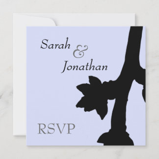 Blue and Black Branch RSVP Invite