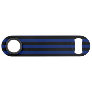 Blue and black candy stripes bar key