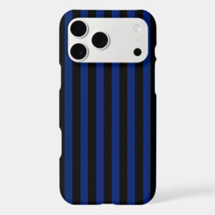 Blue and black candy stripes iPhone 17 pro max case