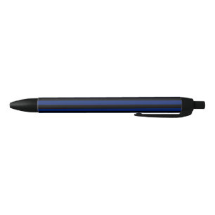 Blue and black candy stripes pen