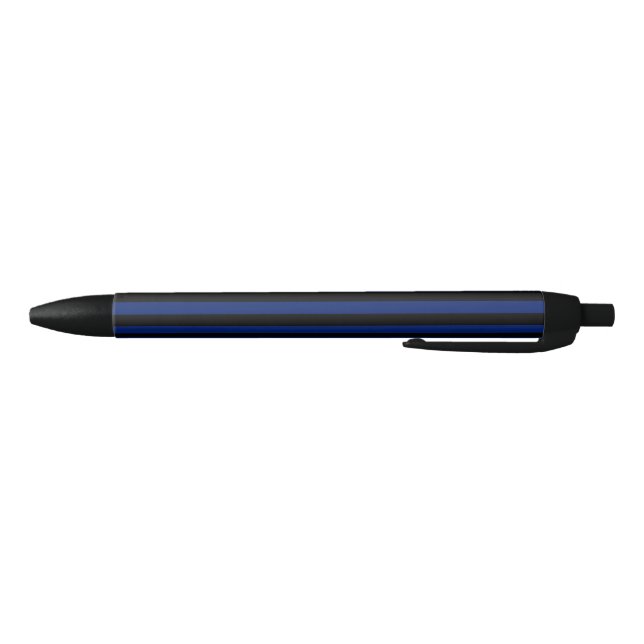 Blue and black candy stripes pen (Bottom)