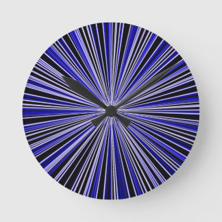 Blue and Black Clock Retro