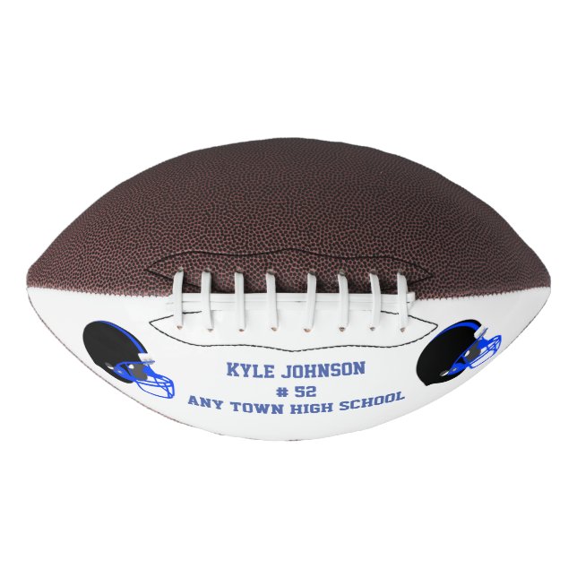 Blue and Black Customized Football (Front)