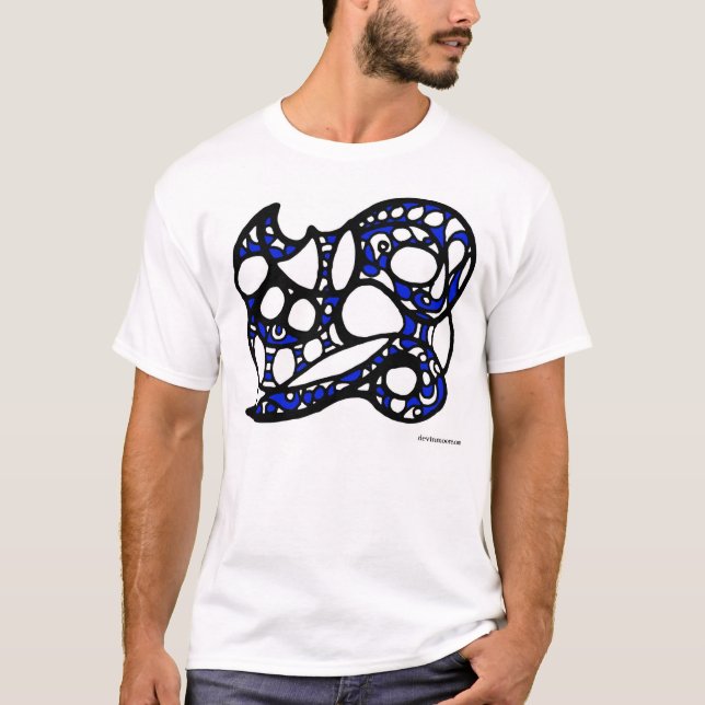 Blue and black design 006 T-Shirt (Front)